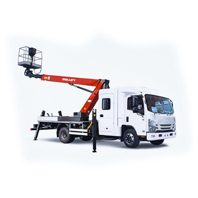 Hoogwerker met hoogwerkerbak